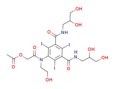 2-((3,5-bis((2,3-dihydroxypropyl)carbamoyl)-2,4,6-triiodophenyl)(2-hydroxyethyl)amino)-2-oxoethyl acetate